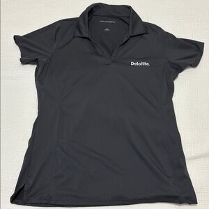 Deloitte gray short sleeve polo